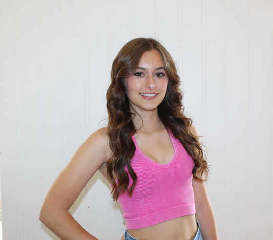 Seamless Rib Crop Tank