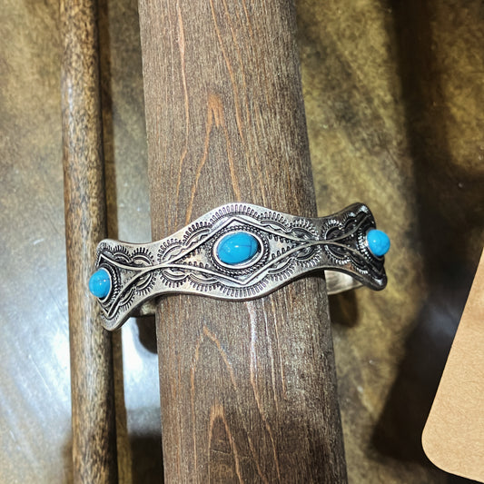 Boho Turquoise Cuff Bracelet