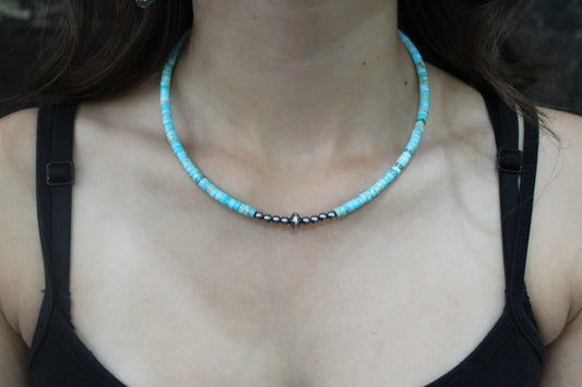Turquoise + Sterling Silver Necklace