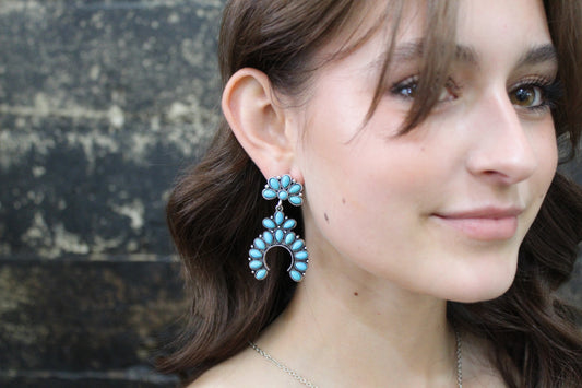 Western Squash Blossom Earrings