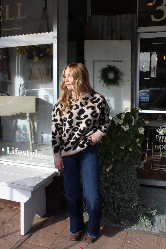 The Dahna Leopard Sweater