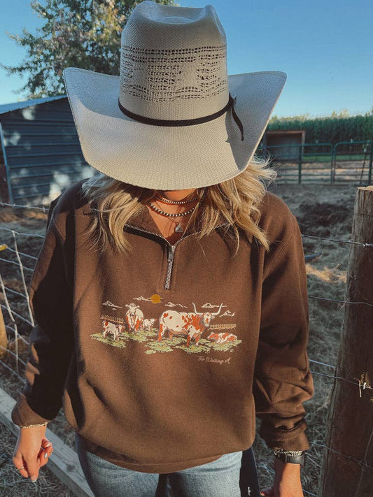 THE LONGHORNS Quarter Zip