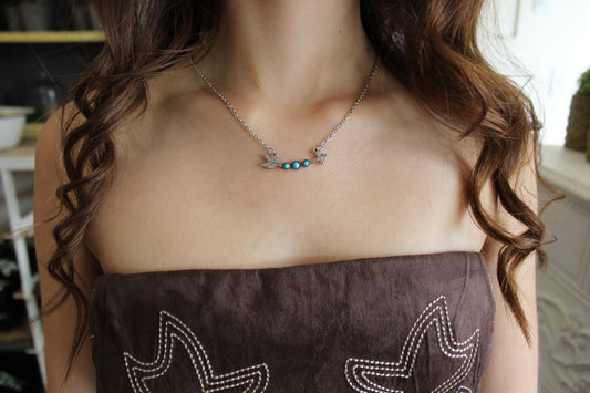 Turquoise Arrow Necklace