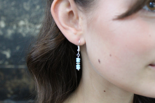 Magnesite turquoise earrings