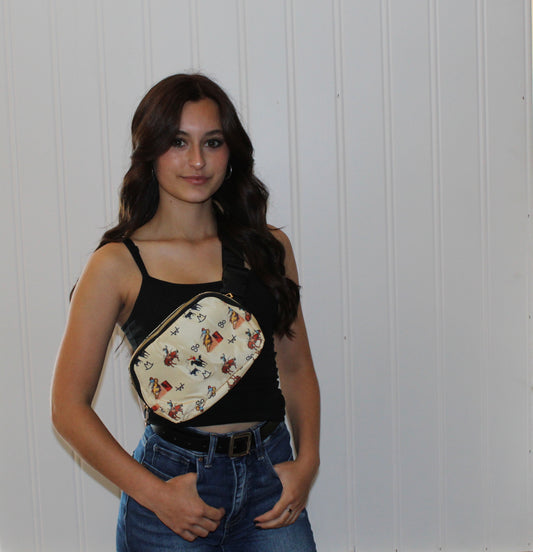 Vintage Cowboy Crossbody Bag