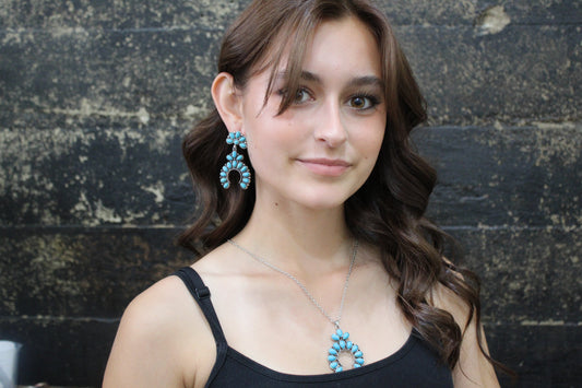 Western Squash Blossom Earrings