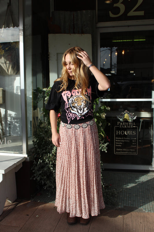 Nia Leopard Print Skirt