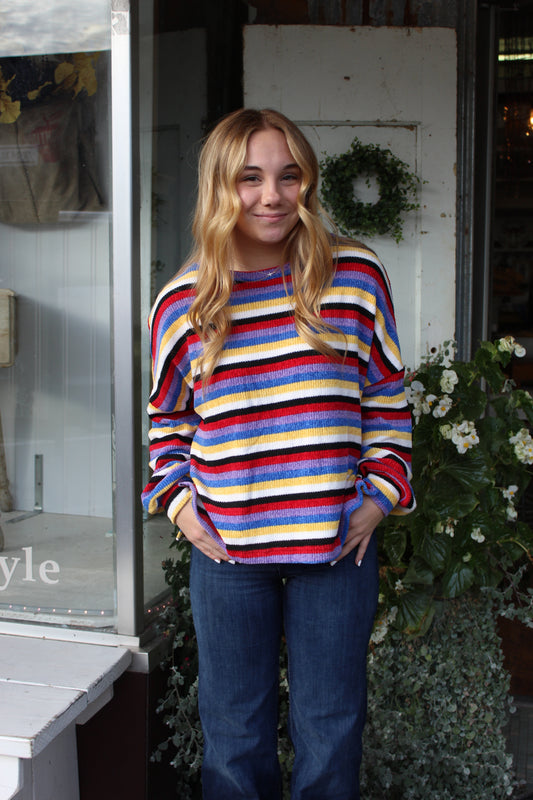 Maeve Striped Sweater