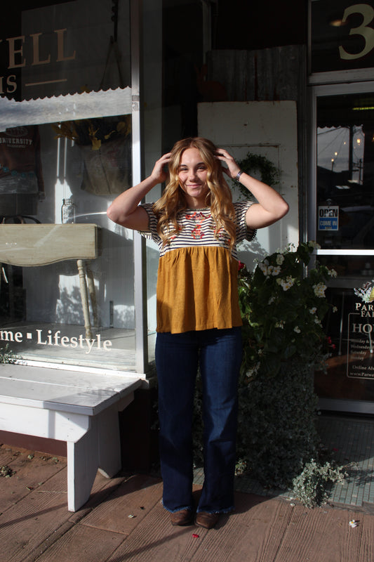 Prudence Embroidered Top