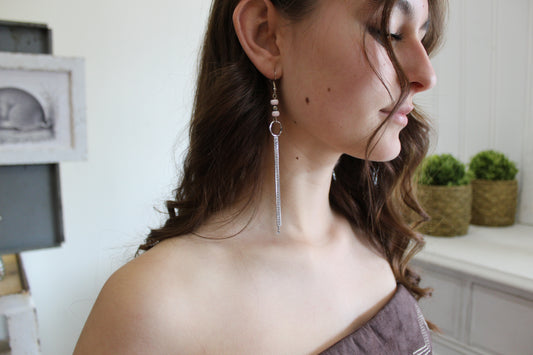 Pink Chic Dangle Earrings