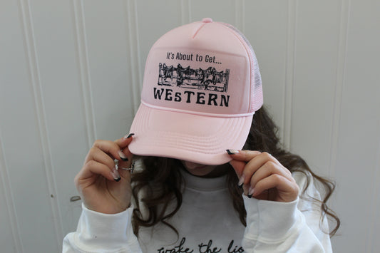 Pink Western Hat