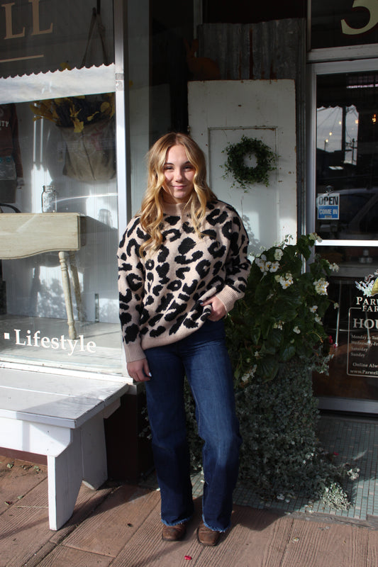 The Dahna Leopard Sweater