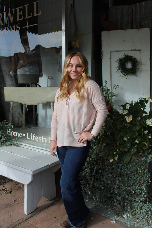 Mireille Waffle Knit Top