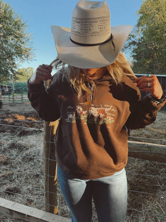 THE LONGHORNS Quarter Zip