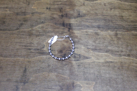 3 mm + 6 mm Sterling Silver Bracelet