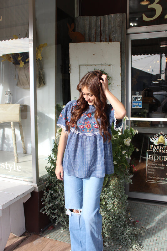 Nova Embroidered Top