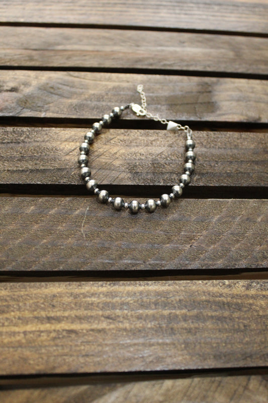 3 mm + 6 mm Sterling Silver Bracelet