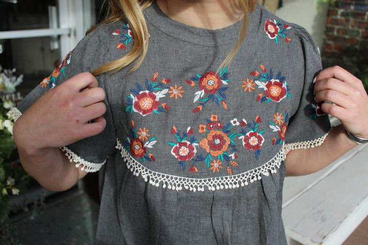 Abigail Embroidered Top