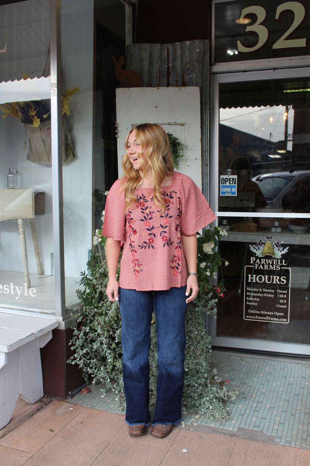 Effie Embroidered Top