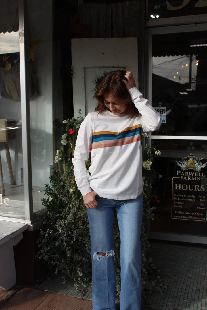 Oriana Striped Long Sleeve Top