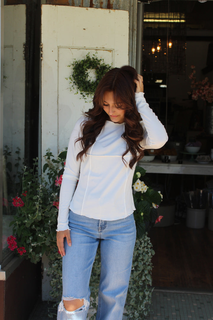 Slim Fit Front Seam Top