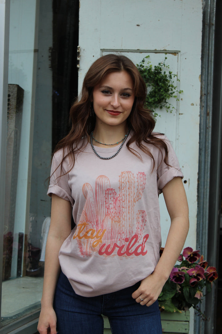 Stay Wild Cactus Graphic Tee