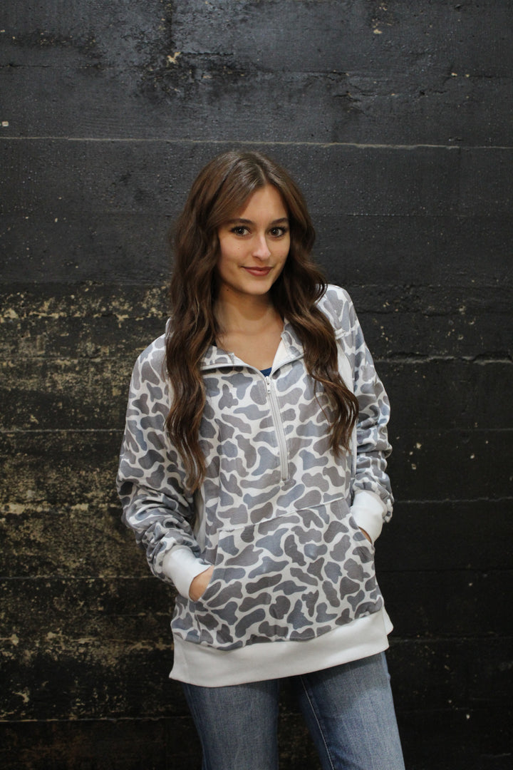 Nothing In My Way Camo Pullover