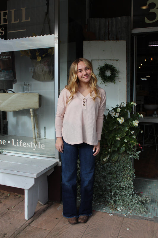 Mireille Waffle Knit Top