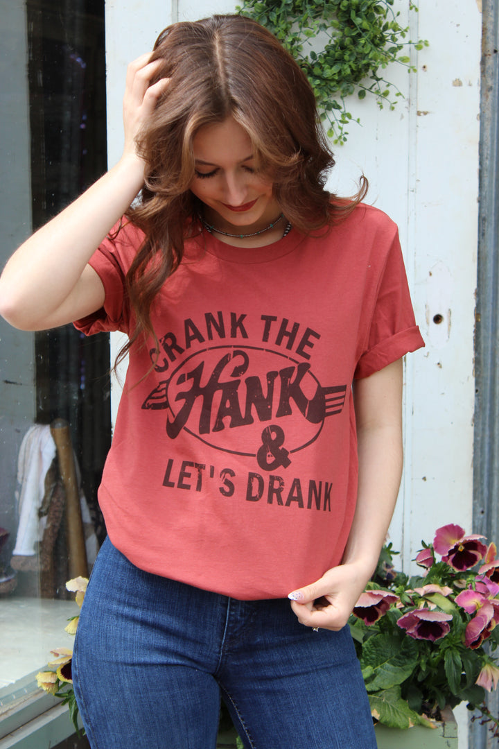 Crank The Hank Graphic Tee
