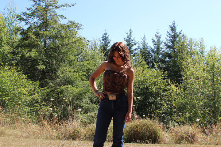 Western Embroidery Corset Top