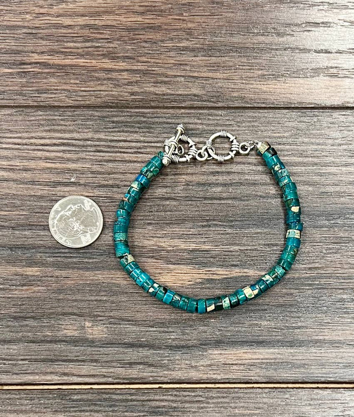 Dark Gemstone Adjustable Bracelet
