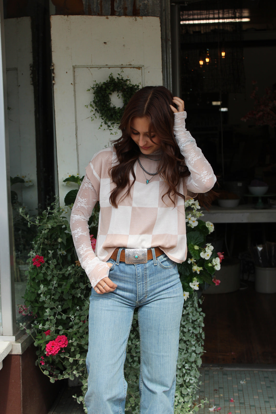 Colorblocked Knit Vest