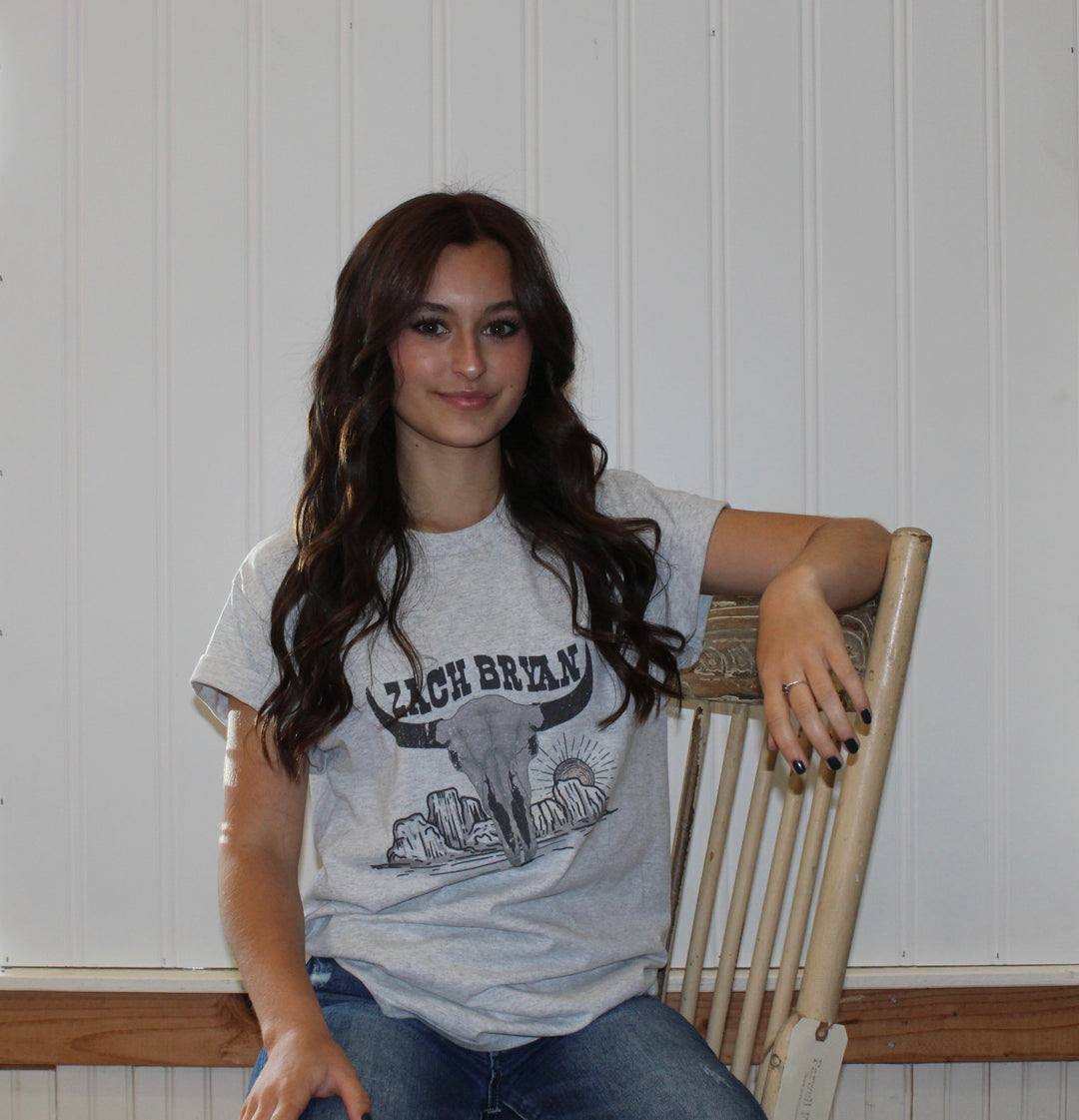 Zach Bryan Skull Tee