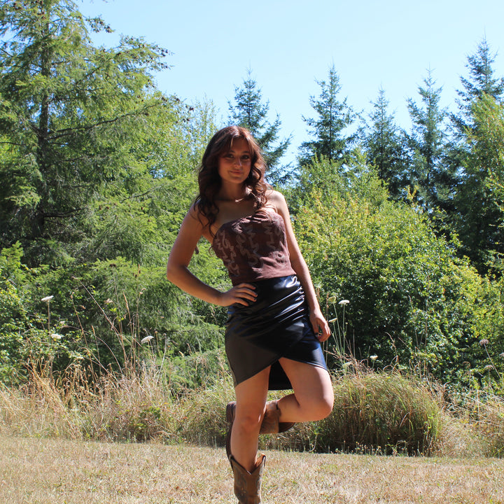 Western Embroidery Corset Top