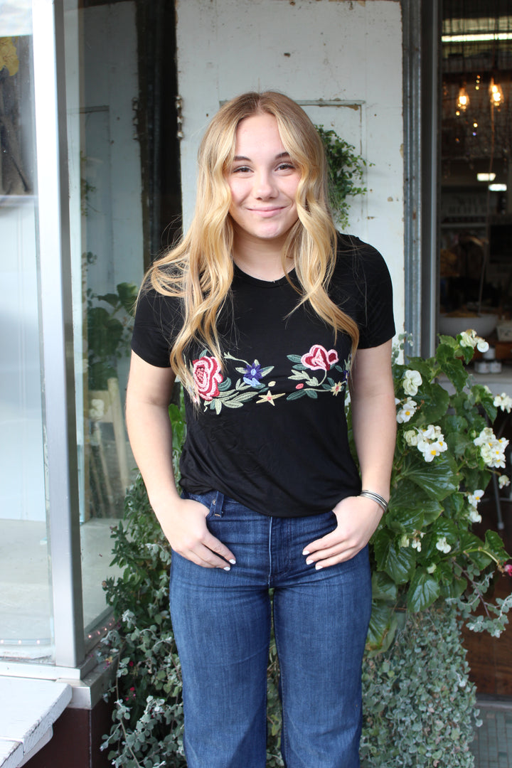 Bev Embroidered Top