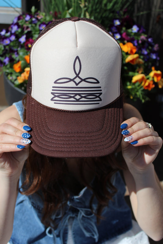 Boot Stitch Trucker Hat