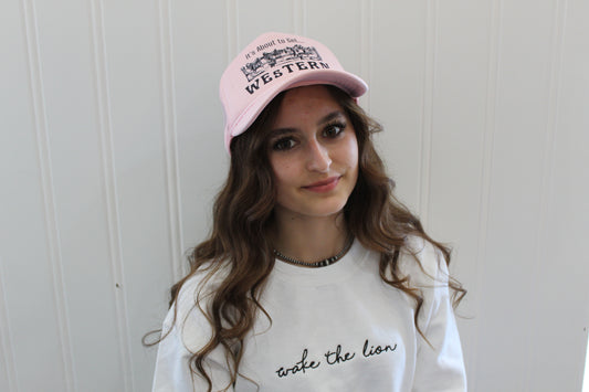 Pink Western Hat