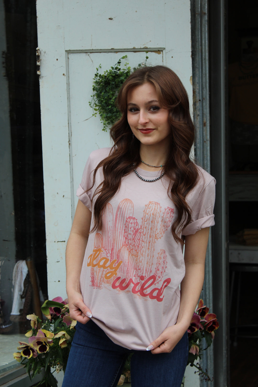 Stay Wild Cactus Graphic Tee