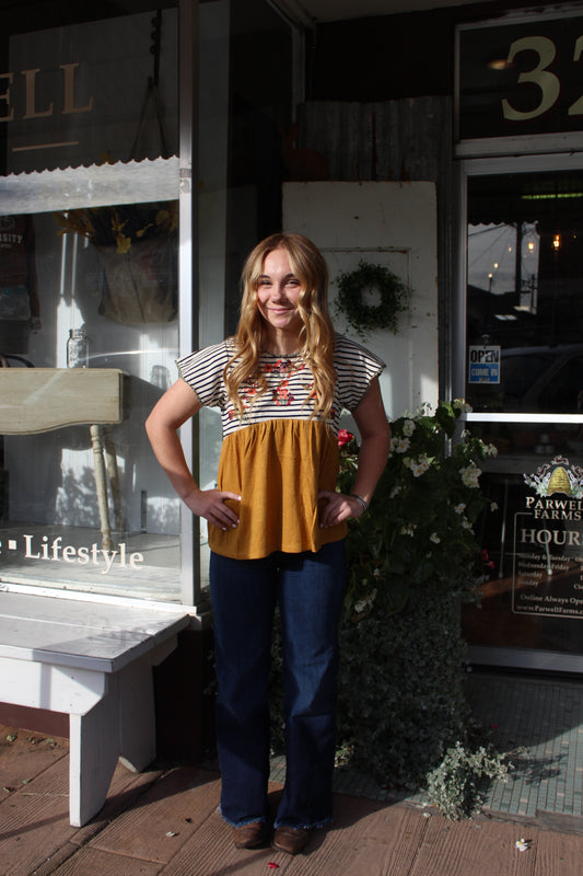 Prudence Embroidered Top