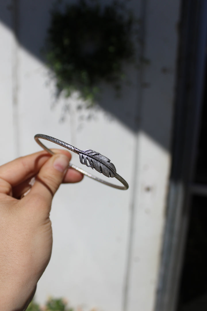 Navajo Feather Bangle Bracelet