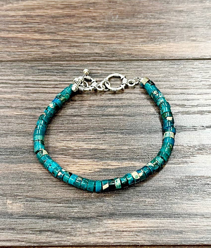 Dark Gemstone Adjustable Bracelet