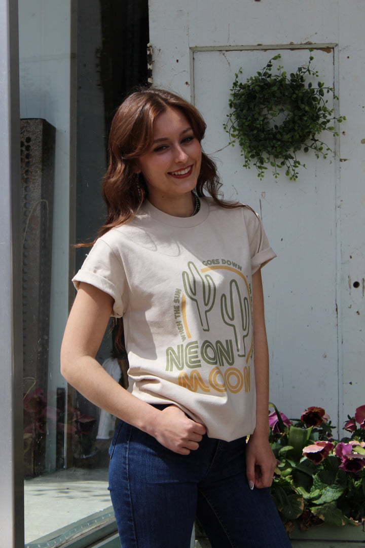 Neon Moon Cactus Graphic Tee