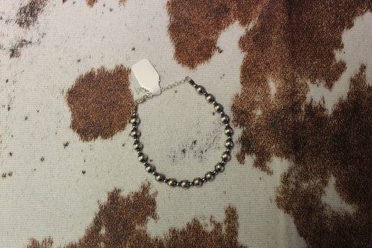 3 mm + 6 mm Sterling Silver Bracelet