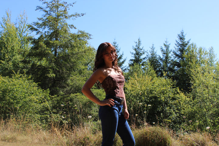 Western Embroidery Corset Top