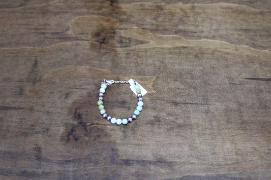 Maya Jade + Sterling Silver Bracelet