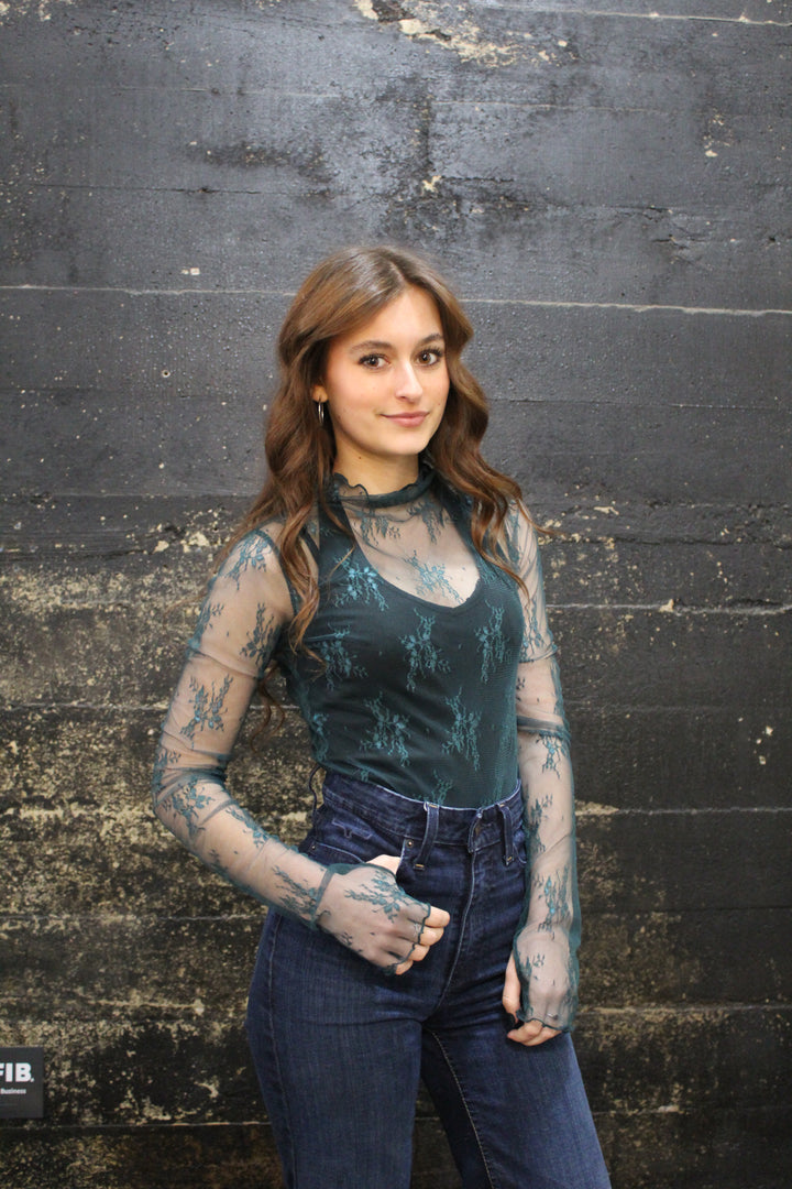 Mesh Top - Hunter Green