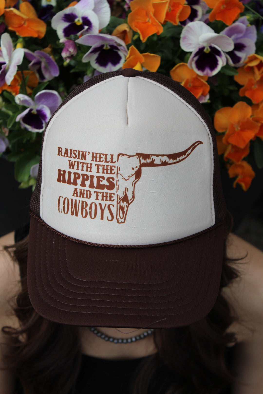 Hippies &amp; Cowboys Trucker Hat