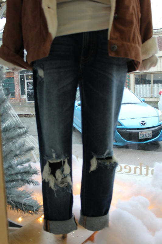 Kancan Teegan Jeans - Med Dark Wash