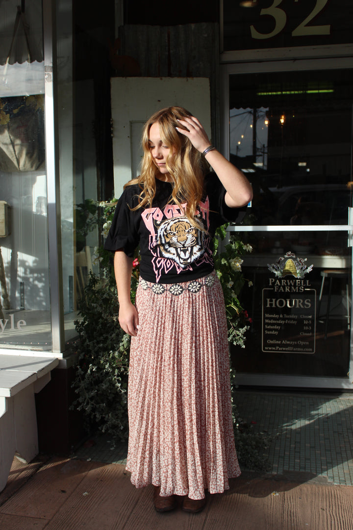 Nia Leopard Print Skirt