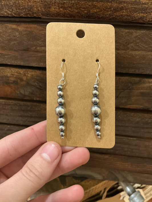 All Sterling Silver Pearls dangle earrings
